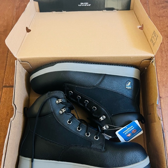 GOOD YEAR.
ENGINEERED BY
SKECHERS size 13 BLACK NEW WORK BOOTS - Picture 11 of 11